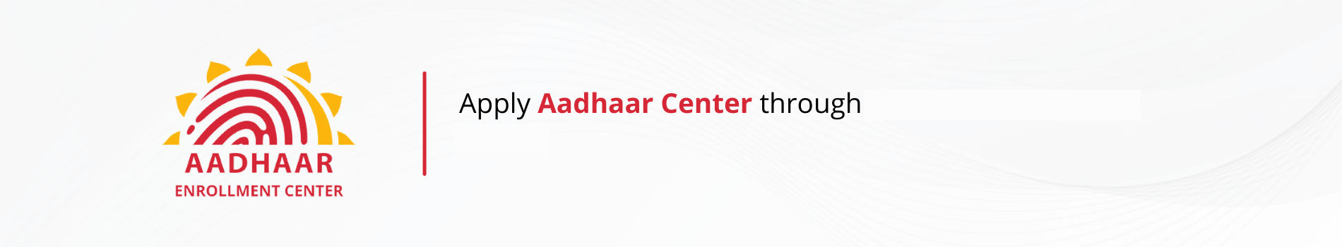 Aadhar Center Apply